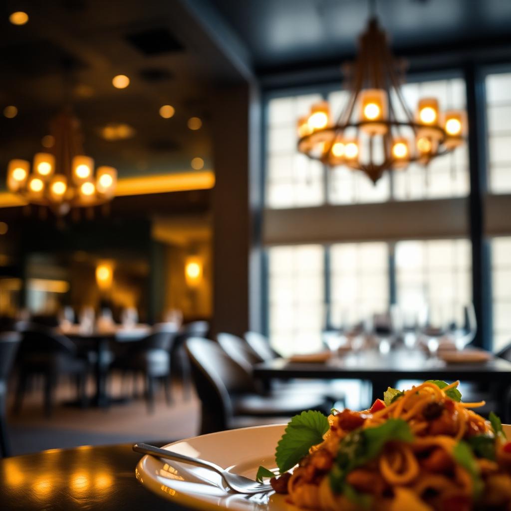 Editorial restaurant interior