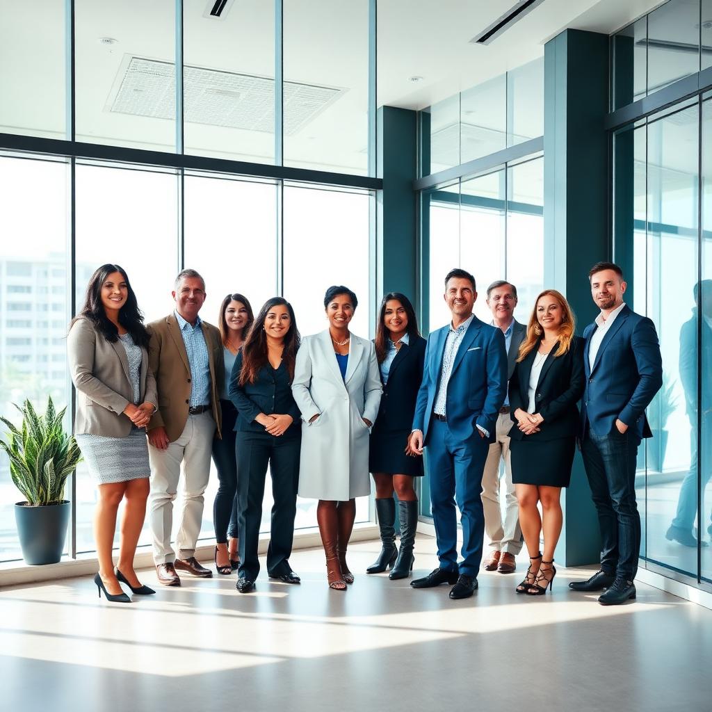 Corporate team photography